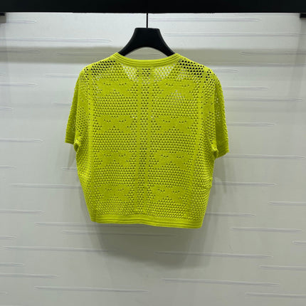CHANEL 26S OPENWORK KNIT CARDIGAN 1335