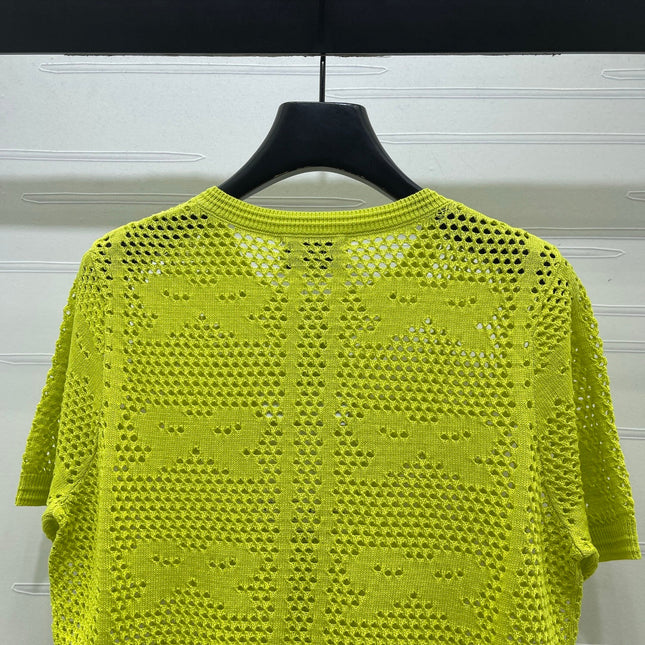 CHANEL 26S OPENWORK KNIT CARDIGAN 1335