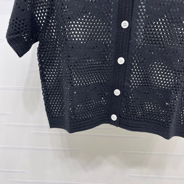 CHANEL 26S OPENWORK KNIT CARDIGAN 1334