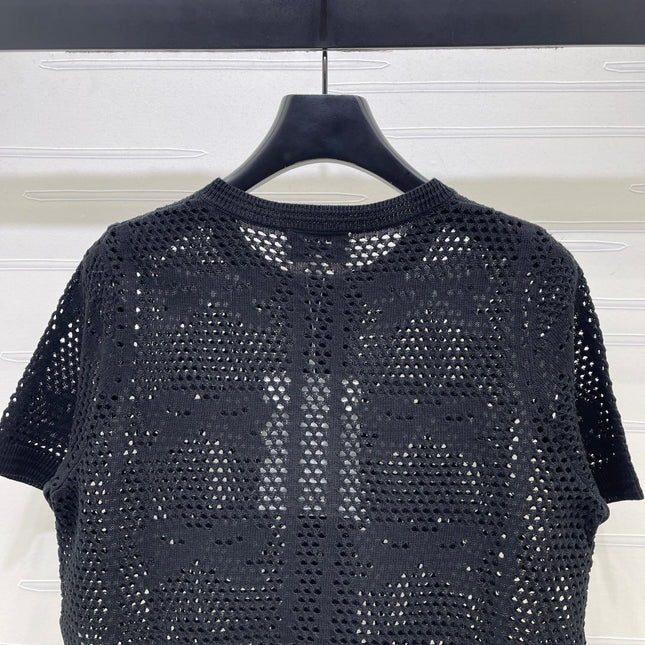 CHANEL 26S OPENWORK KNIT CARDIGAN 1334
