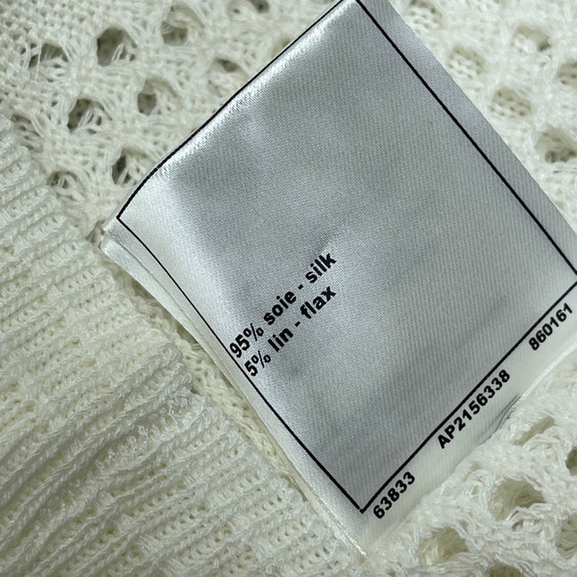CHANEL 26S OPENWORK KNIT CARDIGAN 1333