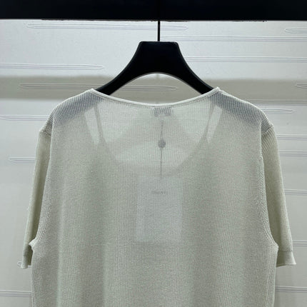 CHANEL 26S SHORT-SLEEVE KNIT TOP 1332
