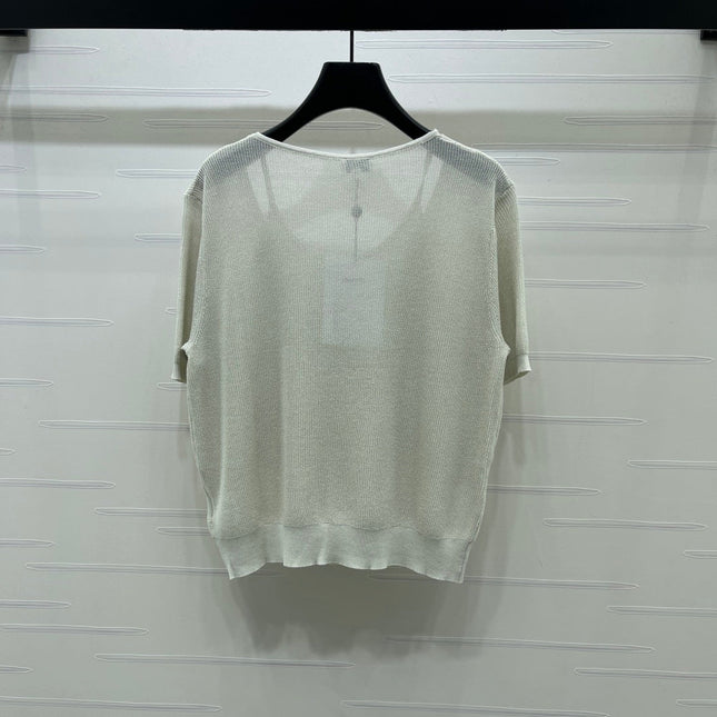 CHANEL 26S SHORT-SLEEVE KNIT TOP 1332