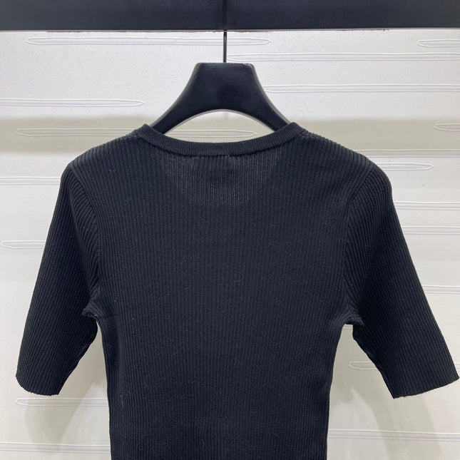 CHANEL 26S SHORT-SLEEVE KNIT TOP 1331