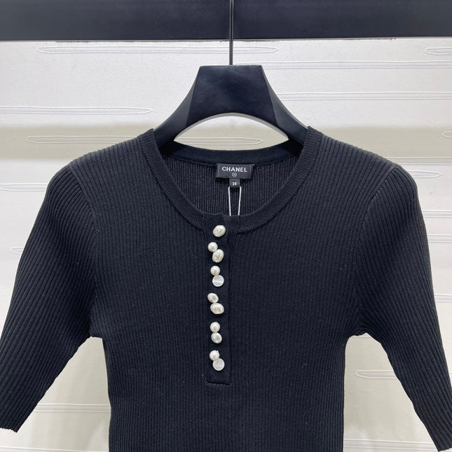 CHANEL 26S SHORT-SLEEVE KNIT TOP 1331