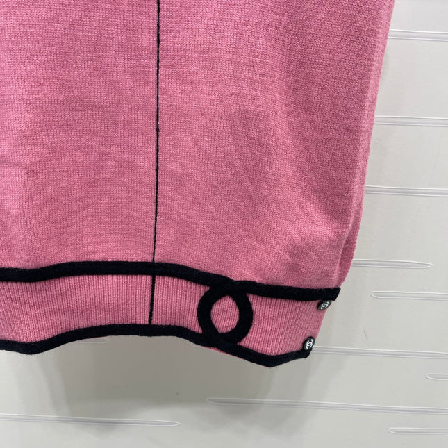 CHANEL 26S CONTRAST KNIT VEST 1325