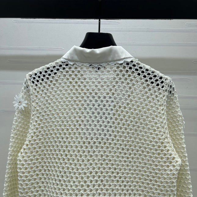 CHANEL 26S EMBELLISHED CROCHET JACKET 1322