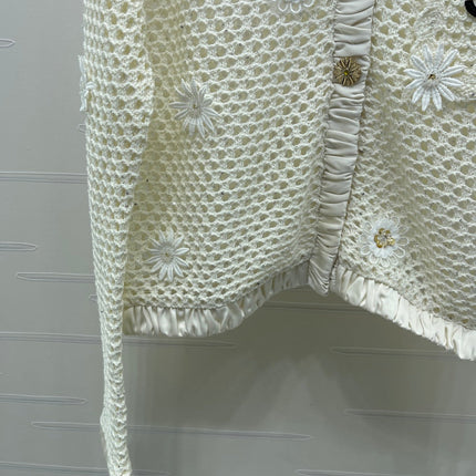 CHANEL 26S EMBELLISHED CROCHET JACKET 1322