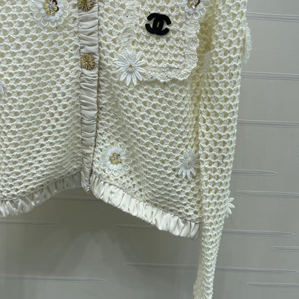 CHANEL 26S EMBELLISHED CROCHET JACKET 1322