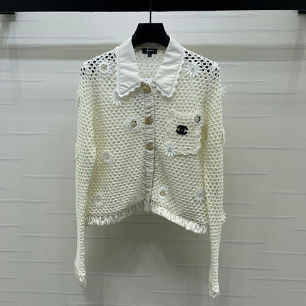 CHANEL 26S EMBELLISHED CROCHET JACKET 1322