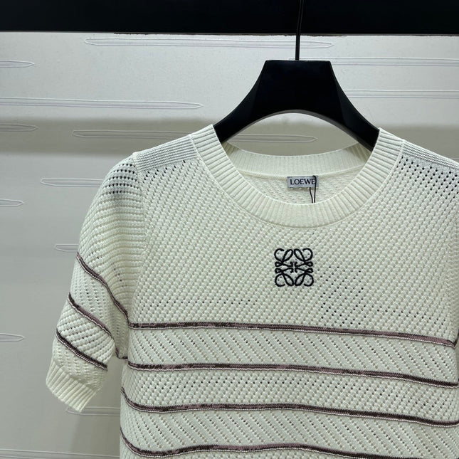 LOEWE 26S SHORT-SLEEVE KNITTED TOP 578