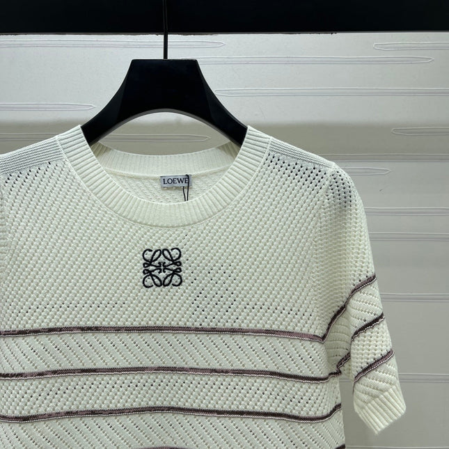 LOEWE 26S SHORT-SLEEVE KNITTED TOP 578