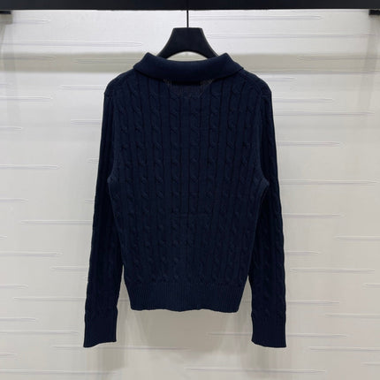 RALPH LAUREN 26S CABLE-KNIT POLO CARDIGAN 750