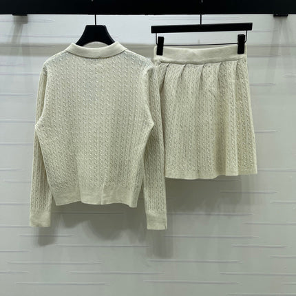 RALPH LAUREN 26S CABLE-KNIT POLO SKIRT SET 548