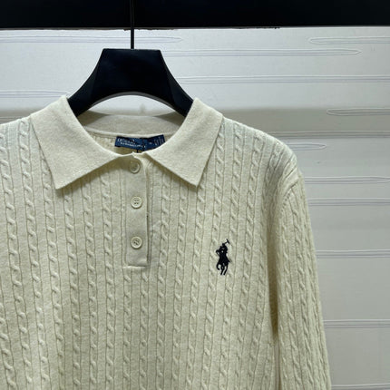 RALPH LAUREN 26S CABLE-KNIT POLO SKIRT SET 548