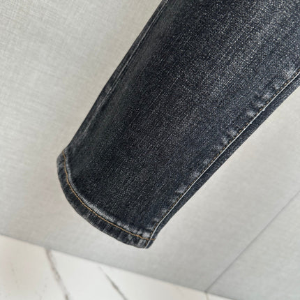 BLACK DENIM JEANS FEATURING THE DIOR OBLIQUE MOTIF ON BACK POCKET