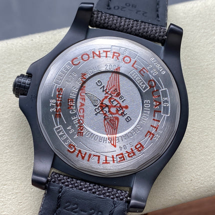 AVENGER BLACKBIRD TITANIUM CASE BLACK NYLON STRAP
