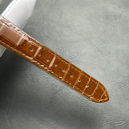 TANK LOUIS CARTIER WATCH GOLD CASE AND LEATHER STRAP