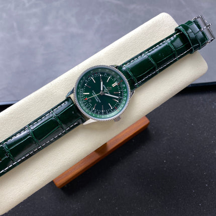 NAVITIMER AUTOMATIC 41 STEEL CASE GREEN DIAL