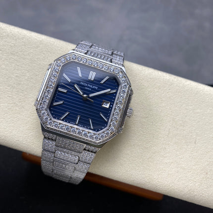 CUBITUS AUTOMATIC ALL STEEL ATTACHED DIAMOND NAVY BLUE DIAL