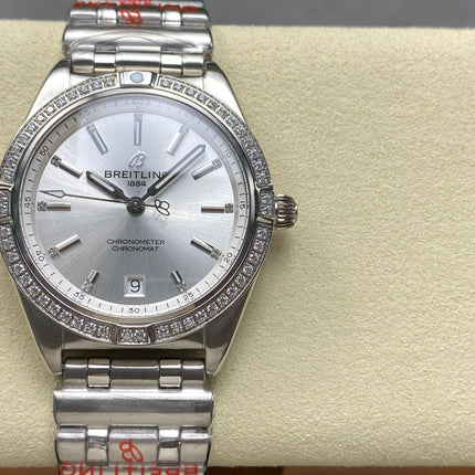 CHRONOMAT AUTOMATIC 36 BEZEL ATTACHED DIAMOND ALL STEEL