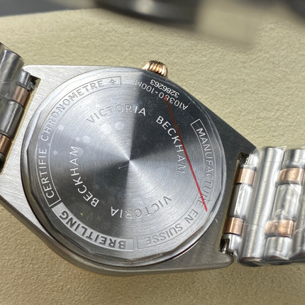 CHRONOMAT AUTOMATIC 36 RED GOLD AND STEEL CASE SILVER DIAL