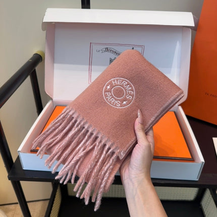HERMES 25S SCARF 190 IN CASHMERE 854621