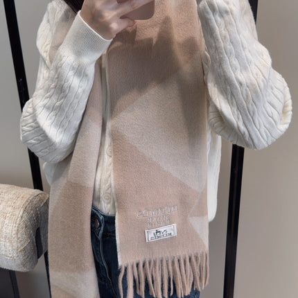 HERMES 25S SCARF 190 IN CASHMERE 987694