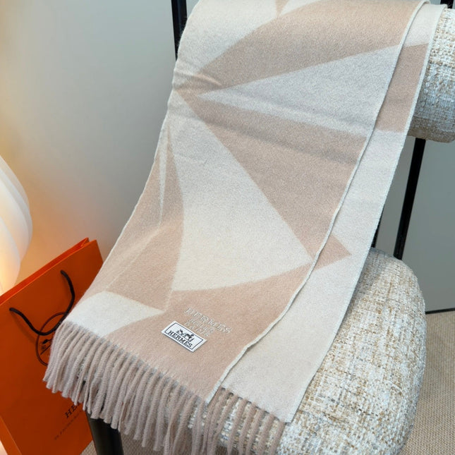 HERMES 25S SCARF 190 IN CASHMERE 987694