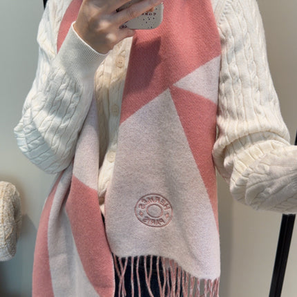 HERMES 25S SCARF 190 IN CASHMERE 989783