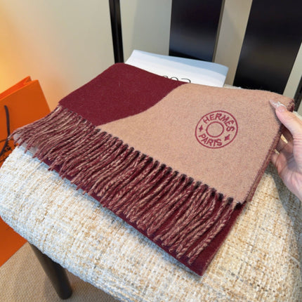 HERMES 25S SCARF 190 IN CASHMERE 989785