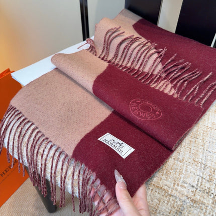 HERMES 25S SCARF 190 IN CASHMERE 989785