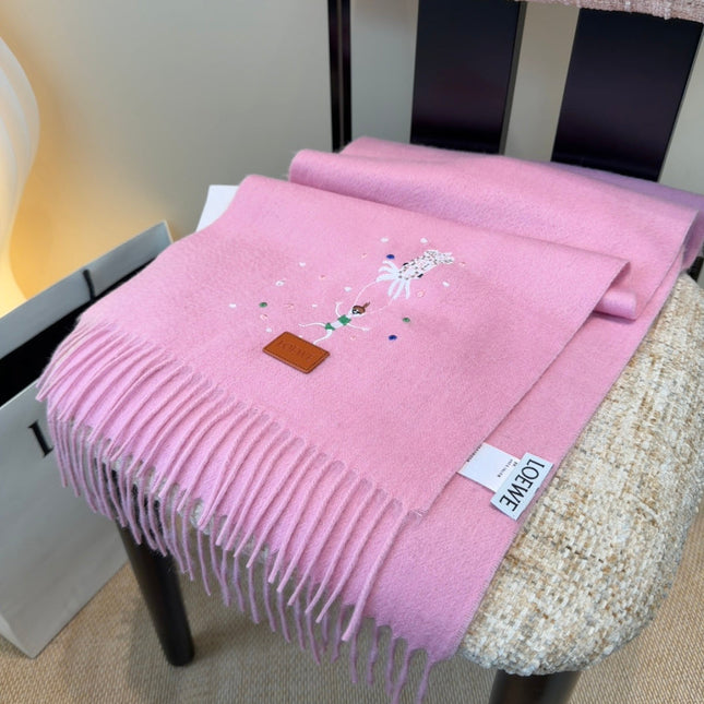 LOEWE 26S SCARF 180 IN CASHMERE WOOL 196363