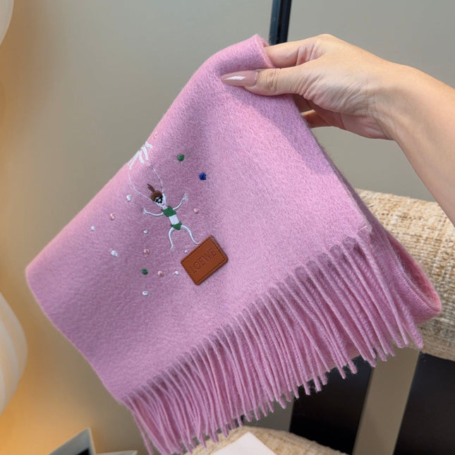 LOEWE 26S SCARF 180 IN CASHMERE WOOL 196363