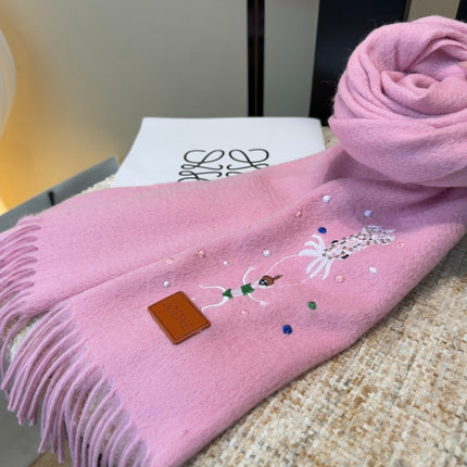 LOEWE 26S SCARF 180 IN CASHMERE WOOL 196363