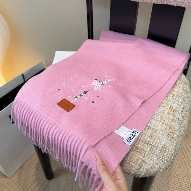 LOEWE 26S SCARF 180 IN CASHMERE WOOL 196363