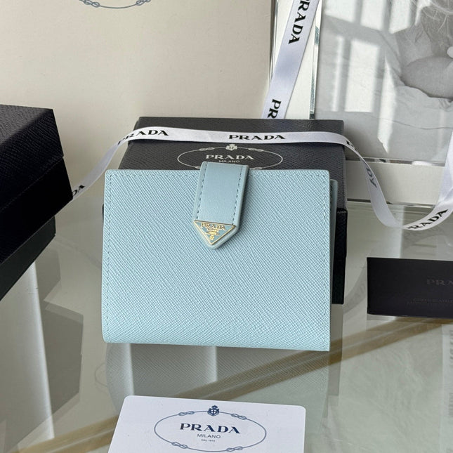 PRADA 26S WALLET 11.2 IN BLUE SALLIANO