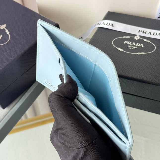 PRADA 26S WALLET 11.2 IN BLUE SALLIANO