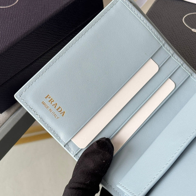 PRADA 26S WALLET 11.2 IN BLUE SALLIANO