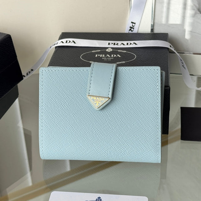 PRADA 26S WALLET 11.2 IN BLUE SALLIANO