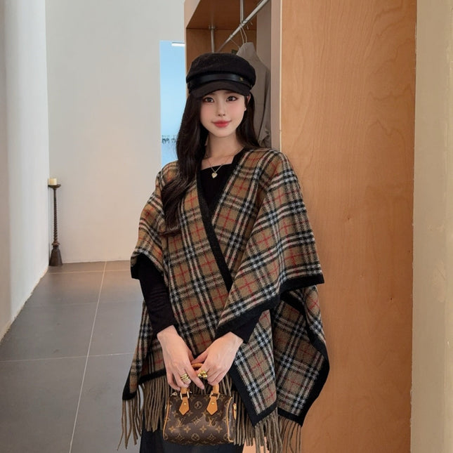 BURBERRY 25S PLAID KNITTED SCARF 114