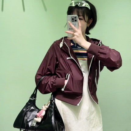 PRADA 25S HOODED SHORT JACKET 306