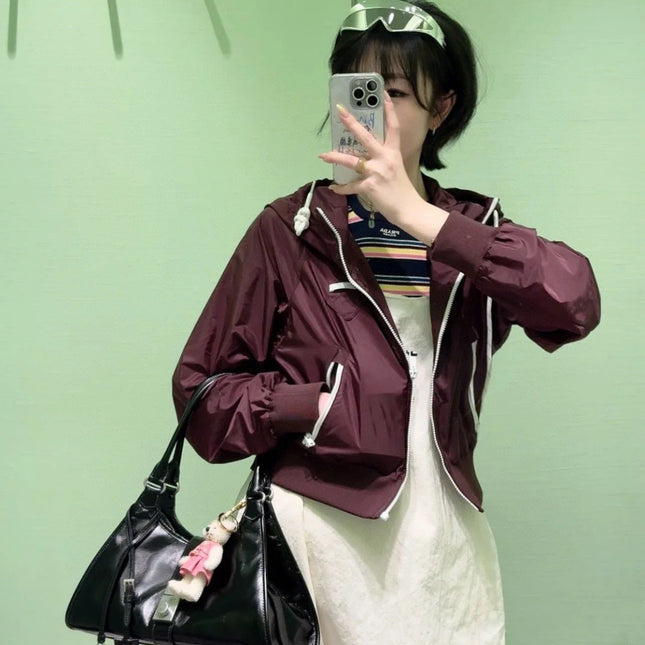 PRADA 25S HOODED SHORT JACKET 306