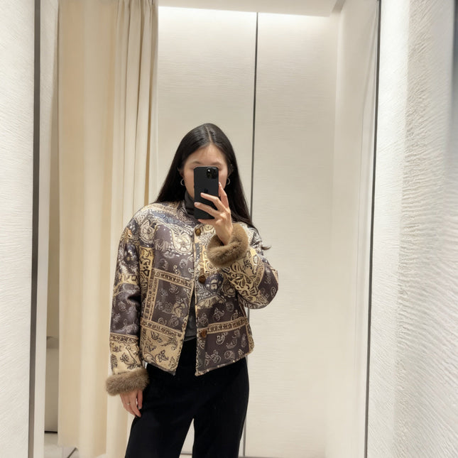 HERMES 25S REVERSIBLE FUR JACKET 473