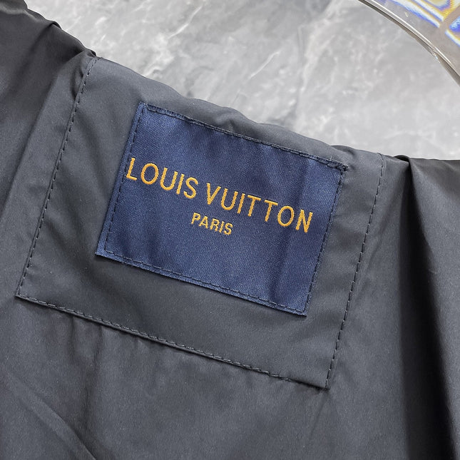 LV HOODED JACKET BLACK 239027