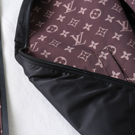 LV WINE RED MONOGRAM AND BLACK DOUBLE-SIDED WINDBREAKER 238976