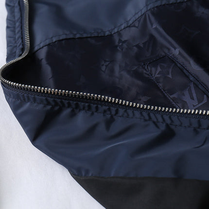 LV NAVY BLUE MONOGRAM HOODED JACKET 238985