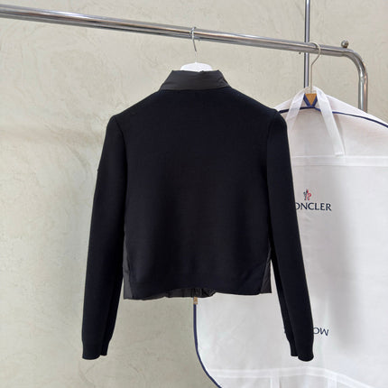MONCLER 26S QUILTED KNIT-SLEEVE JACKET 757
