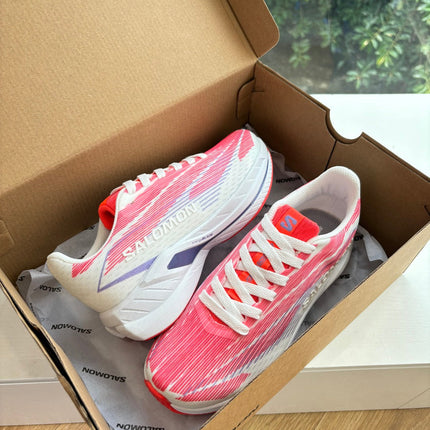 ALO 25S SALOMON SPECTUR SNEAKER IN PINK AND WHITE MESH FABRIC
