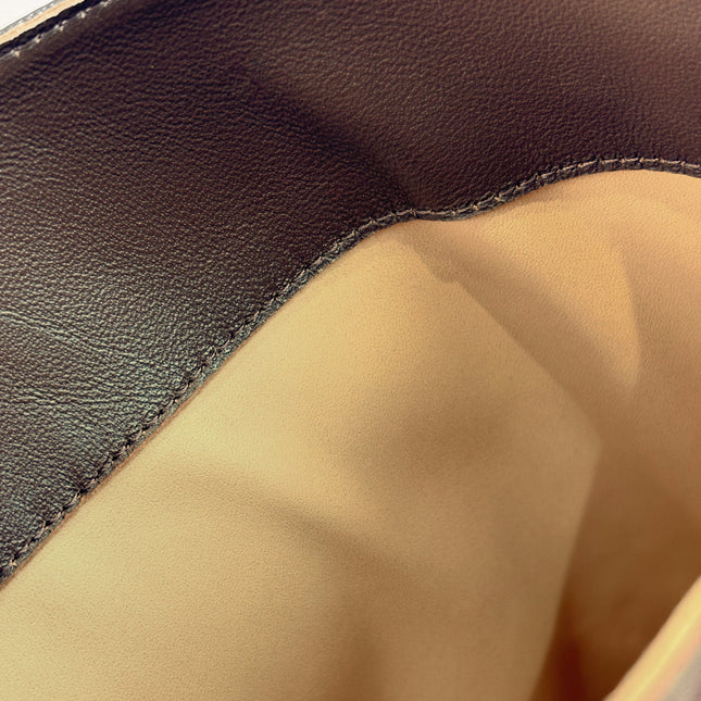 VALENTINO 25S HIGH-CUT SIGNATURE LOGO BOOTS 60 MM IN BROWN CALFSKIN WITH GOLD HARDWARE